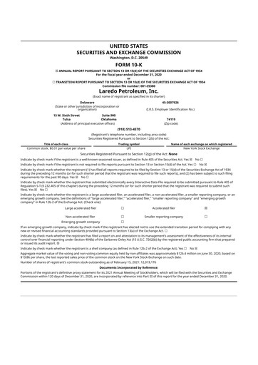 Thumbnail Vital Energy 10-K Annual Report 2020