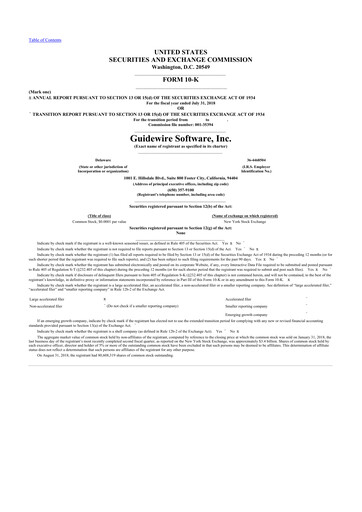 Thumbnail Guidewire Software
 10-K Annual Report 2018