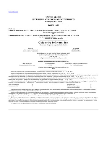 Thumbnail Guidewire Software
 10-K Annual Report 2022