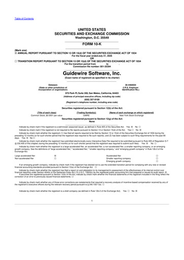 Thumbnail Guidewire Software
 10-K Annual Report 2026
