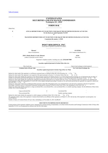 Thumbnail Post Holdings
 10-K Annual Report 2015