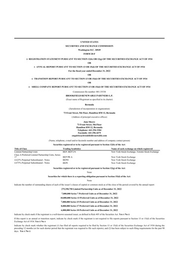 Thumbnail Brookfield Renewable Partners 20-F Annual Report 2022