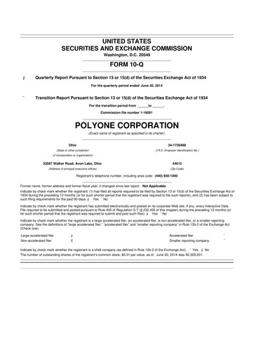 Miniature Avient 10-Q Rapport trimestriel 2014 