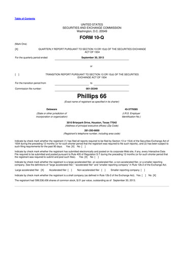 Thumbnail Phillips 66 10-Q Quarterly Report FY2013 