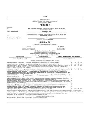 Thumbnail Phillips 66 10-K Annual Report 2025