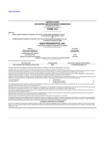 Miniature Sera Prognostics 10-K Rapport annuel 2025