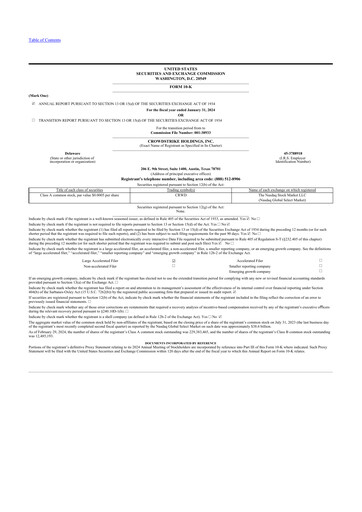 Thumbnail CrowdStrike 10-K Annual Report 2023