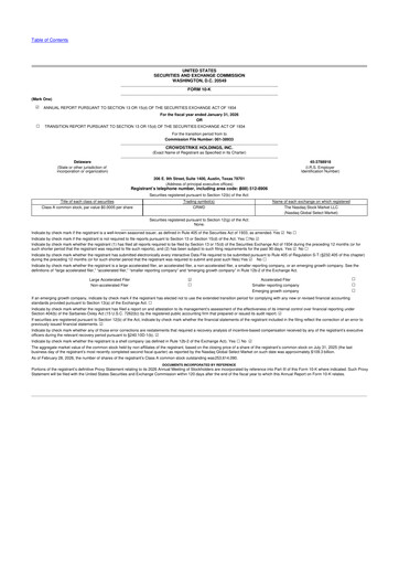 Thumbnail CrowdStrike 10-K Annual Report 2026