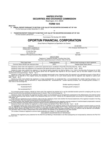 Thumbnail Oportun Financial 10-K Annual Report 2023