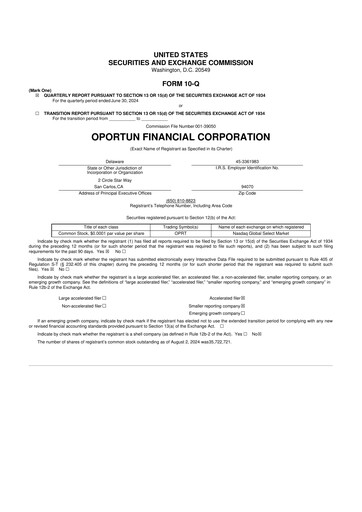 Thumbnail Oportun Financial 10-Q Quarterly Report FY2024 