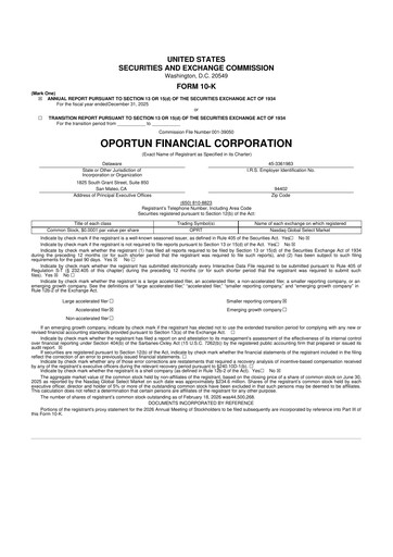 Thumbnail Oportun Financial 10-K Annual Report 2025