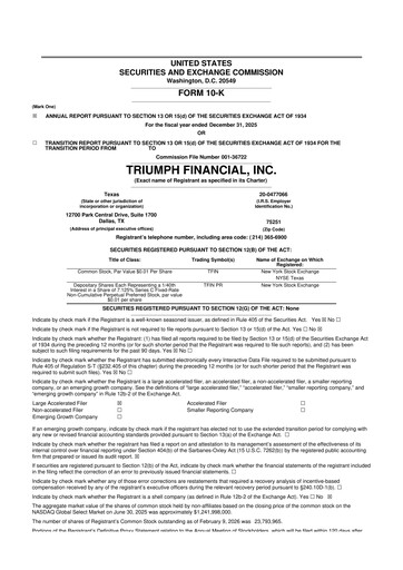Vorschaubild Triumph Financial 10-K Jahresbericht 2025