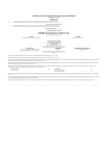 Thumbnail Empire State Realty Trust
 10-K Annual Report 2024