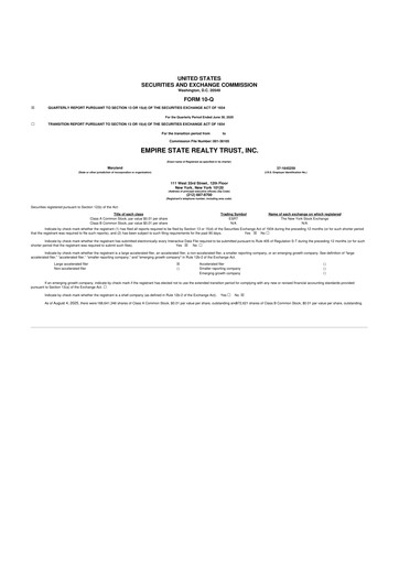 Thumbnail Empire State Realty Trust
 10-Q Quarterly Report FY2025 