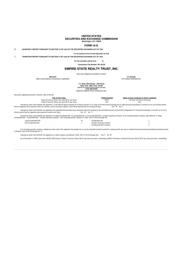 Thumbnail Empire State Realty Trust
 10-Q Quarterly Report FY2025 