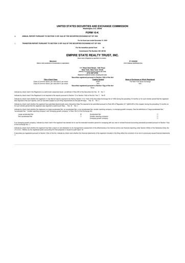 Thumbnail Empire State Realty Trust
 10-K Annual Report 2025