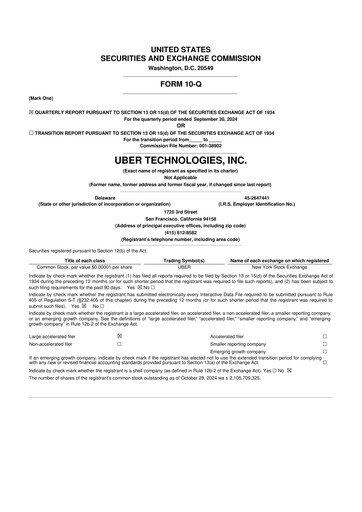 Thumbnail Uber 10-Q Quarterly Report FY2024 