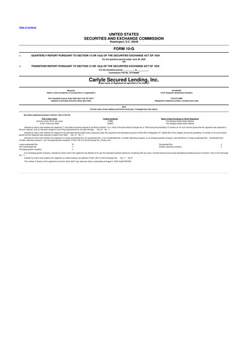 Thumbnail Carlyle Secured Lending 10-Q Quarterly Report FY2025 