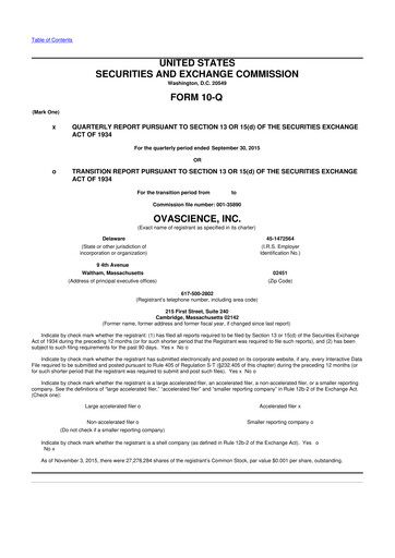 Thumbnail Tempest Therapeutics 10-Q Quarterly Report FY2015 
