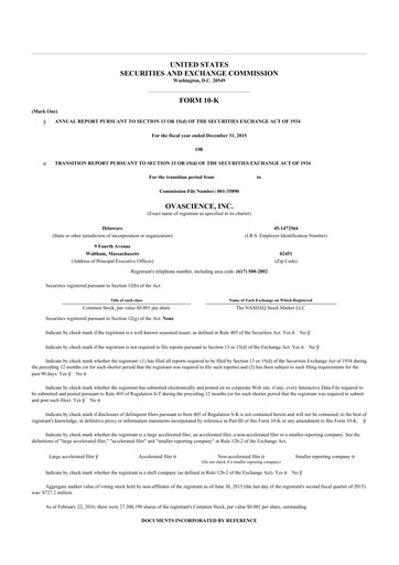 Thumbnail Tempest Therapeutics 10-K Annual Report 2015