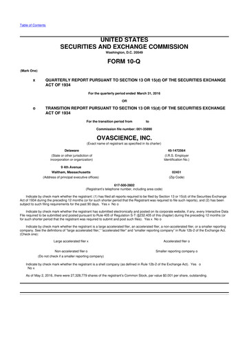 Thumbnail Tempest Therapeutics 10-Q Quarterly Report FY2016 