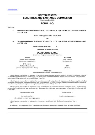 Thumbnail Tempest Therapeutics 10-Q Quarterly Report FY2016 