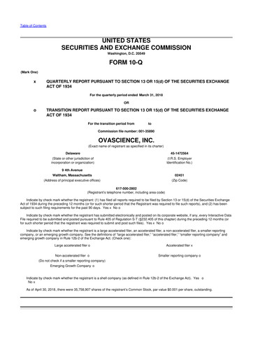 Thumbnail Tempest Therapeutics 10-Q Quarterly Report FY2018 