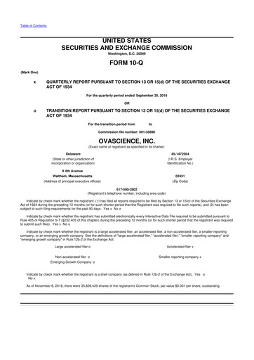 Thumbnail Tempest Therapeutics 10-Q Quarterly Report FY2018 
