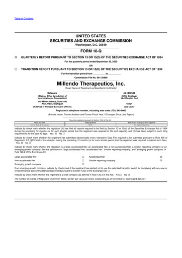 Thumbnail Tempest Therapeutics 10-Q Quarterly Report FY2020 