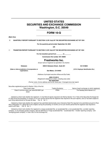 Thumbnail Freshworks 10-Q Quarterly Report FY2024 