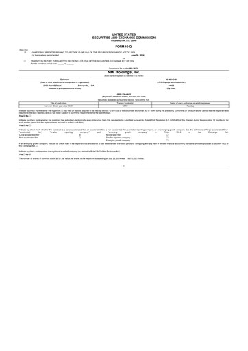 Thumbnail NMI Holdings
 10-Q Quarterly Report FY2024 
