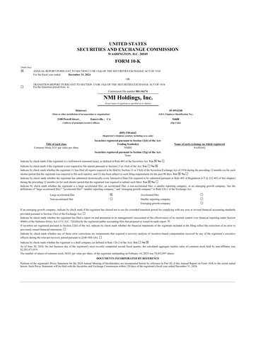 Thumbnail NMI Holdings
 10-K Annual Report 2024