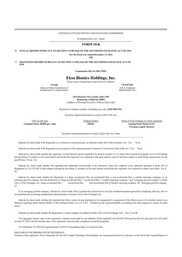 Thumbnail Ekso Bionics
 10-K Annual Report 2021