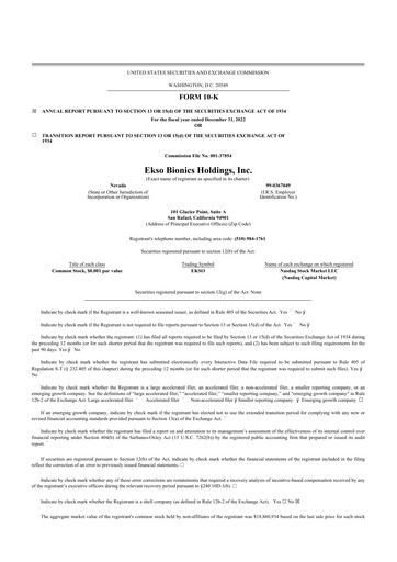 Thumbnail Ekso Bionics
 10-K Annual Report 2022