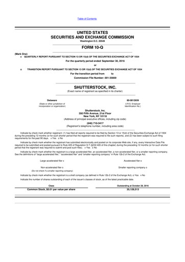 Thumbnail Shutterstock 10-Q Quarterly Report FY2016 