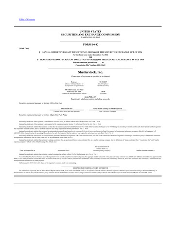 Thumbnail Shutterstock 10-K Annual Report 2016