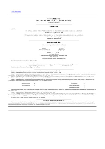 Thumbnail Shutterstock 10-K Annual Report 2019