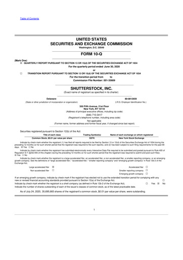 Thumbnail Shutterstock 10-Q Quarterly Report FY2020 