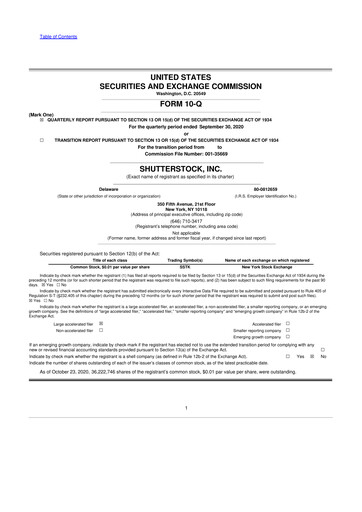 Thumbnail Shutterstock 10-Q Quarterly Report FY2020 