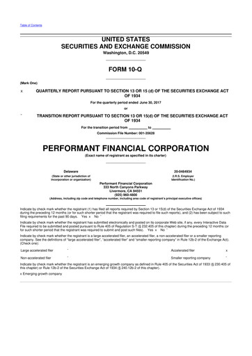 Vorschaubild Performant Healthcare 10-Q Quartalsbericht 2017 