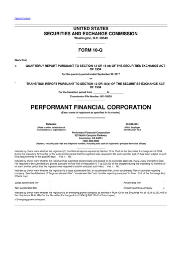 Vorschaubild Performant Healthcare 10-Q Quartalsbericht 2017 