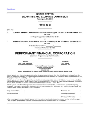 Vorschaubild Performant Healthcare 10-Q Quartalsbericht 2018 