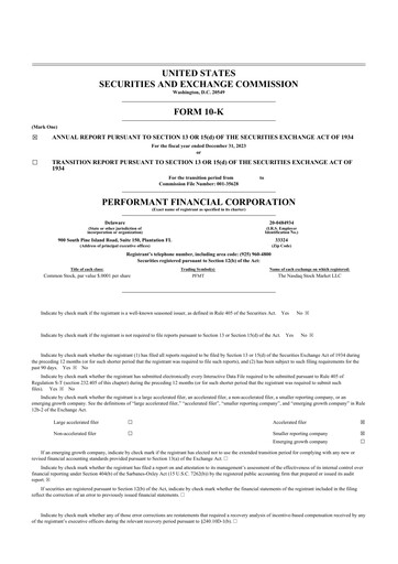 Thumbnail Performant Healthcare 10-K Annual Report 2023