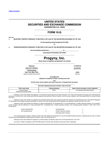 Thumbnail Progyny 10-Q Quarterly Report FY2026 
