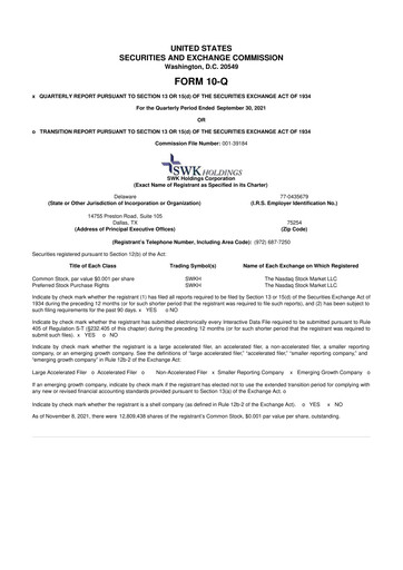 Thumbnail SWK Holdings 10-Q Quarterly Report FY2021 
