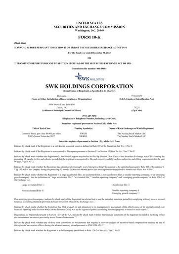 Thumbnail SWK Holdings 10-K Annual Report 2023