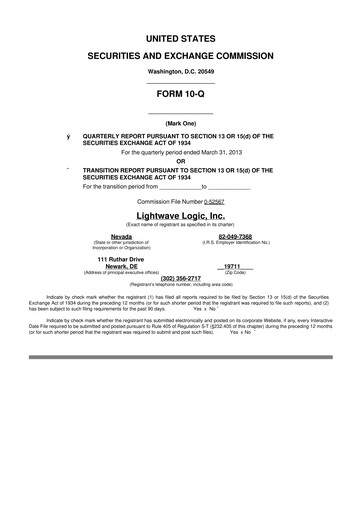 Thumbnail Lightwave Logic 10-Q Quarterly Report FY2013 