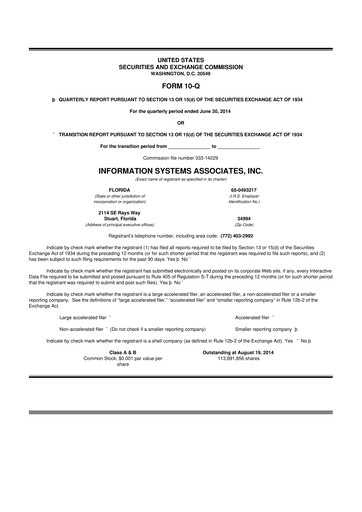 Vorschaubild Duos Technologies Group 10-Q Quartalsbericht 2014 