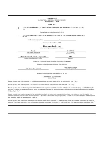 Thumbnail Lightwave Logic 10-K Annual Report 2016