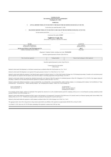 Thumbnail Lightwave Logic 10-K Annual Report 2020